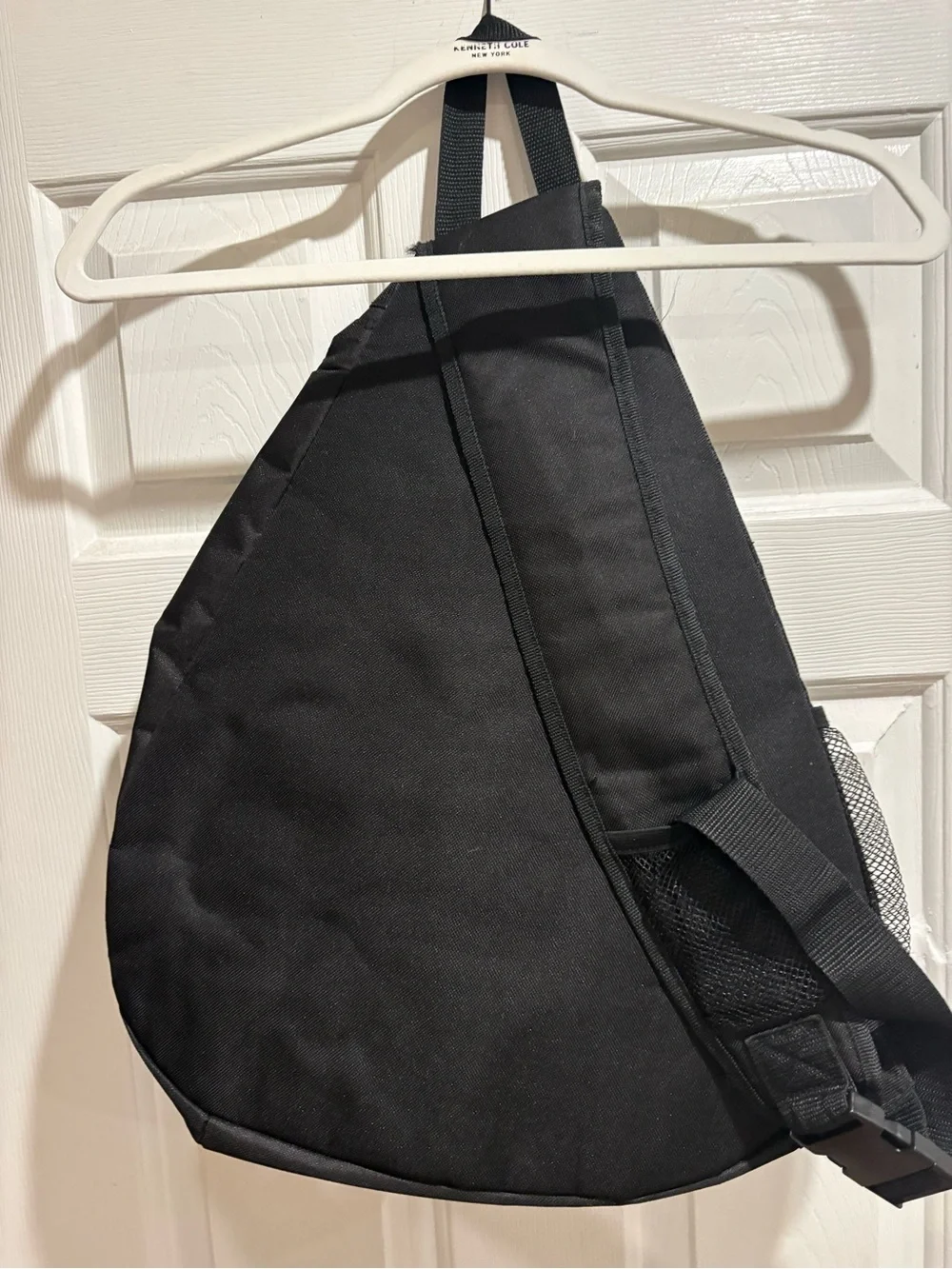 Kansas Jayhawks Black Sling Backpack - Collegiate Logo Bag